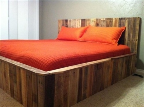 homemade wood bed frame plans